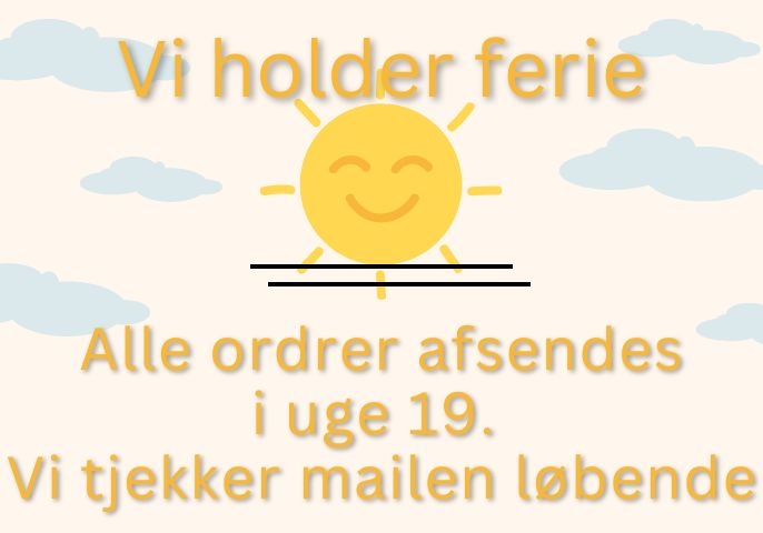 Vi holder ferie